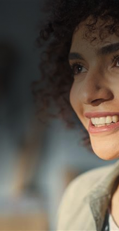 Persona sonriendo